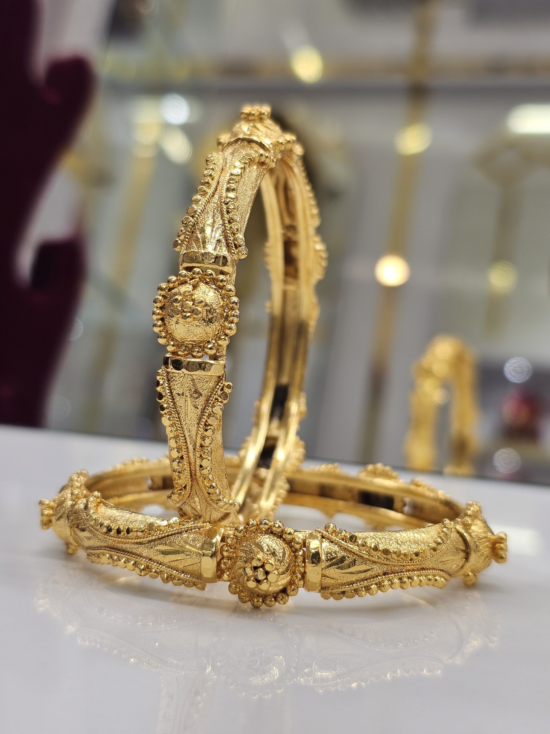 Gold Designer Bangles - Image 5